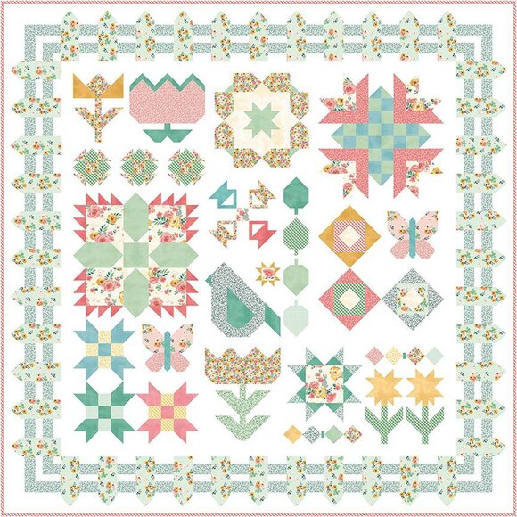 Garden Variety Quilt Kit by Natalie Crabtree for Riley Blake Designs
